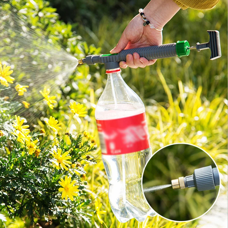 Bomba de aire de alta presión, pulverizador Manual, botella de bebida ajustable, cabezal de pulverización, boquilla, herramienta de riego de jardín, pulverizador, herramientas agrícolas