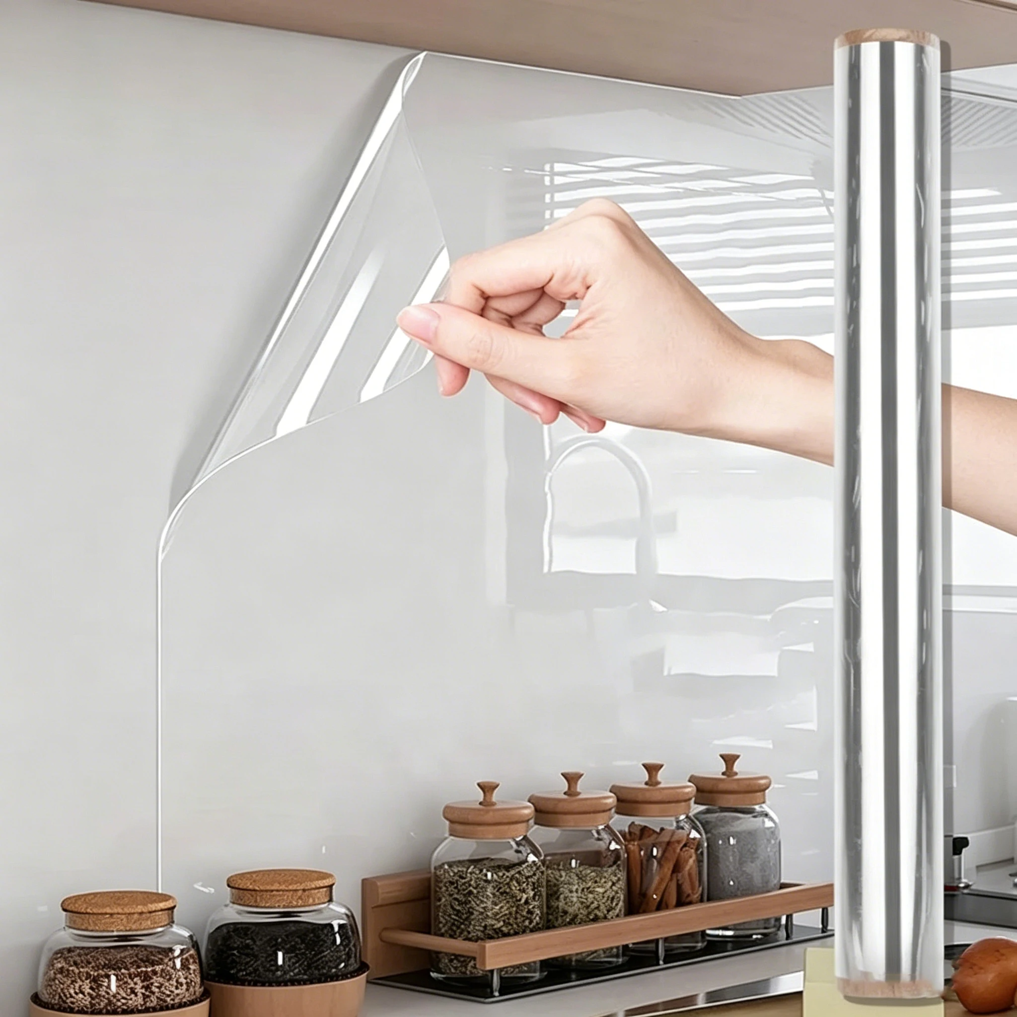 Pegatinas de pared transparentes, impermeables, resistentes a las manchas, extraíbles, sin adhesivos y electrostáticas, adecuadas para sala de estar y dormitorio. - Image 7