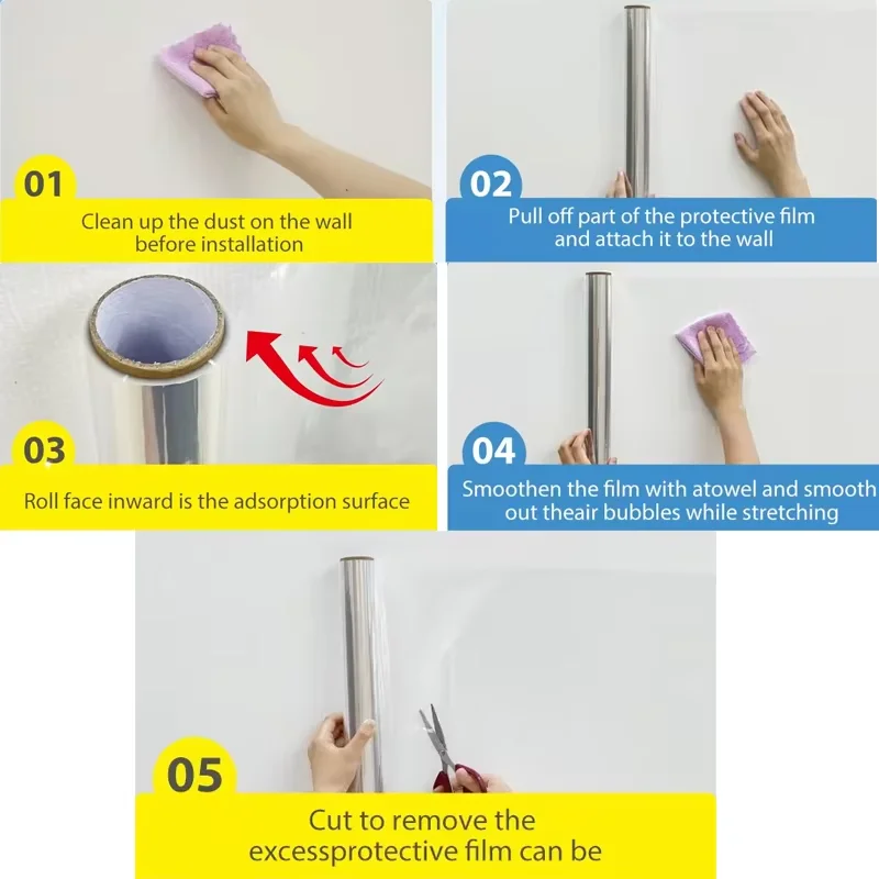 Pegatinas de pared transparentes, impermeables, resistentes a las manchas, extraíbles, sin adhesivos y electrostáticas, adecuadas para sala de estar y dormitorio. - Image 6